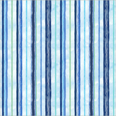 Longitude in Blues -- Ocean Life by Leslie Trimbach --- Windham Fabrics