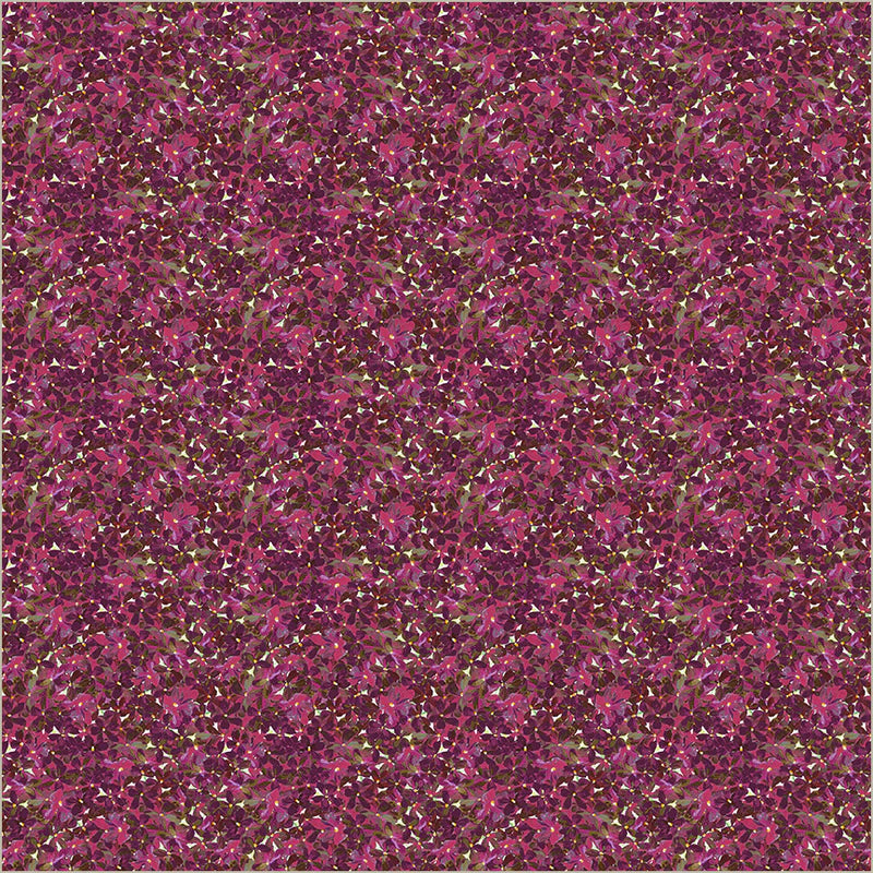 Flowerbed in Plum -- Midnight Blooms by Whistler Studios --- Windham Fabrics