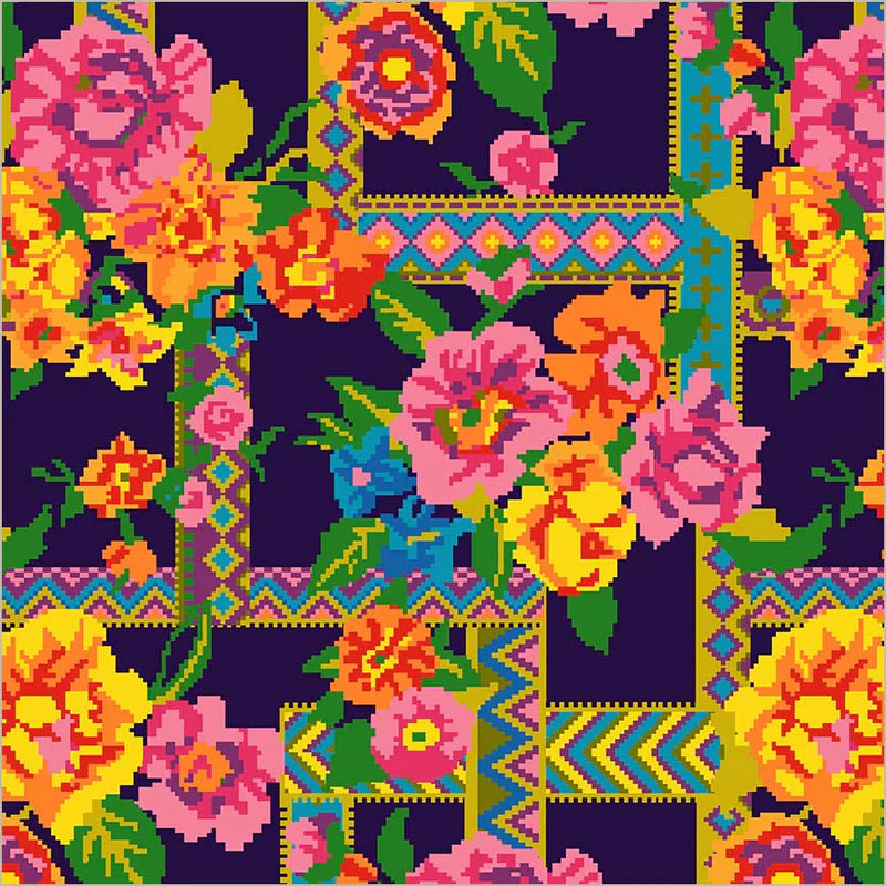 Nicole in Indigo -- Canvas & Co -- Jennifer Paganelli --- Windham Fabrics
