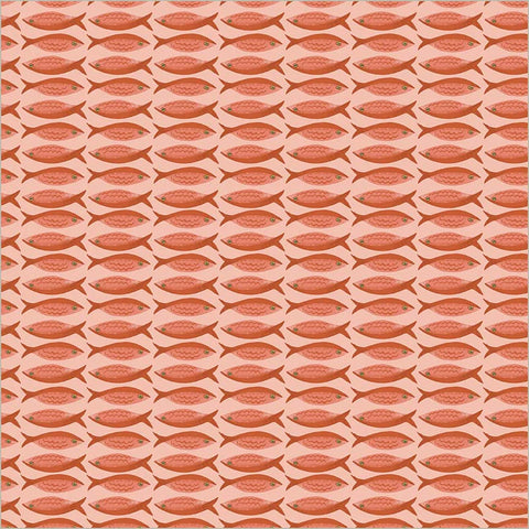 Little Fishies in Salmon -- Villa Sol by Jennifer Moore/Monaluna --- Windham Fabrics