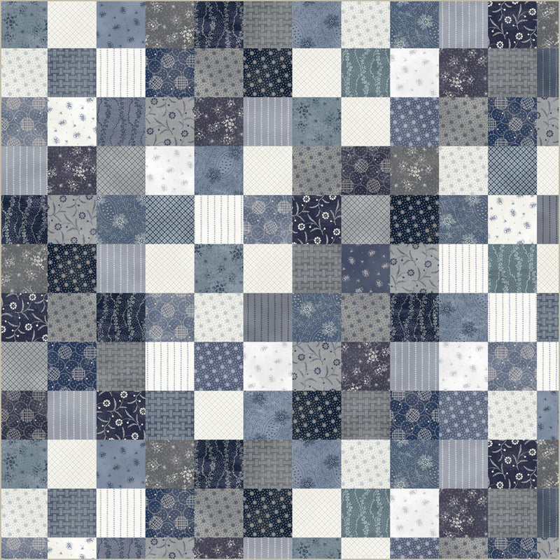 Faded Indigo Whole Cloth -- Faded Indigo by Whistler Studio --- Windham Fabrics