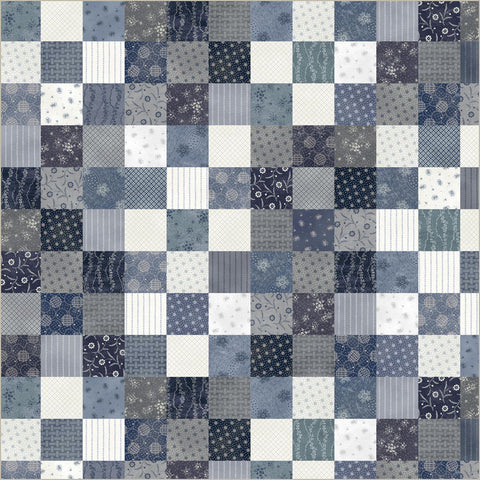 Faded Indigo Whole Cloth -- Faded Indigo by Whistler Studio --- Windham Fabrics