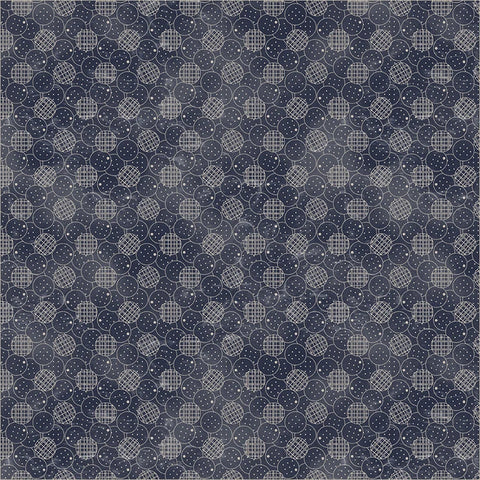Circle Vignette in Raw Denim -- Faded Indigo by Whistler Studio --- Windham Fabrics