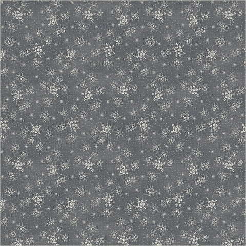 Vine Bouquet in Graphite -- Faded Indigo by Whistler Studio --- Windham Fabrics