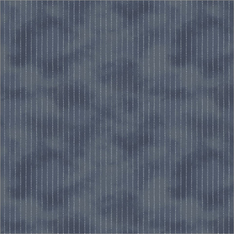 Ticking Stripe in Dark Rinse -- Faded Indigo by Whistler Studio --- Windham Fabrics