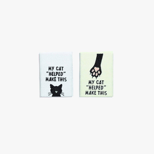 My Cat "Helped" Me Make This Woven Labels | KATM