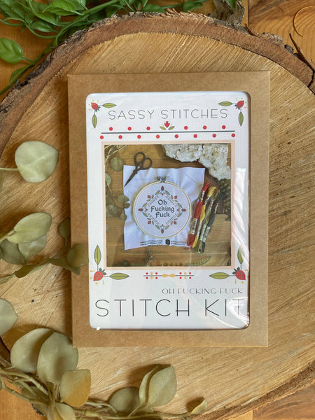 DIY Stitch Kit -  Oh Fucking Fuck Embroidery Kit