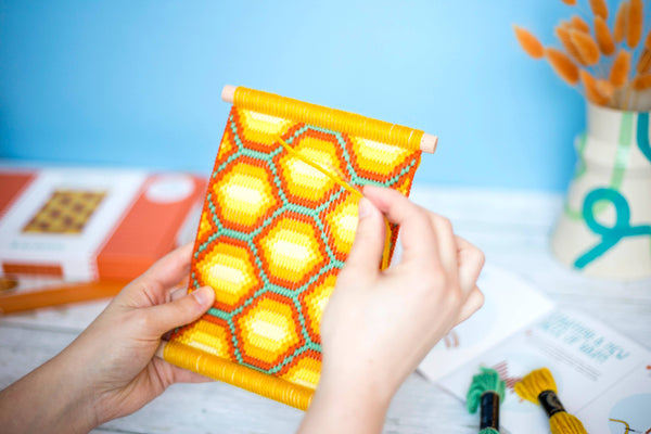 Bargello Embroidery Kits, Honeycomb Wall Hanging Kits