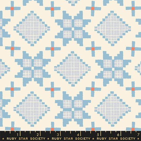 Star Geometrics Quilt Block Winter in Celestial -- Winterglow by Ruby Star Society for Moda Fabric