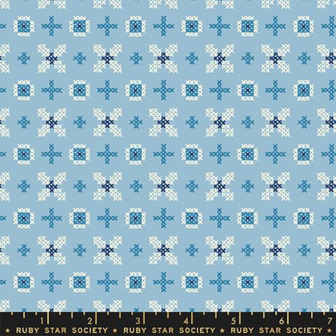 Cross Stitch  in Celestial -- Winterglow by Ruby Star Society for Moda Fabric