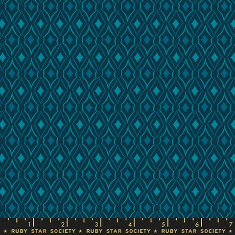 Diamonds Blenders in Peacock ---  Flowerland by Melody Miller for Ruby Star Society -- Moda Fabric