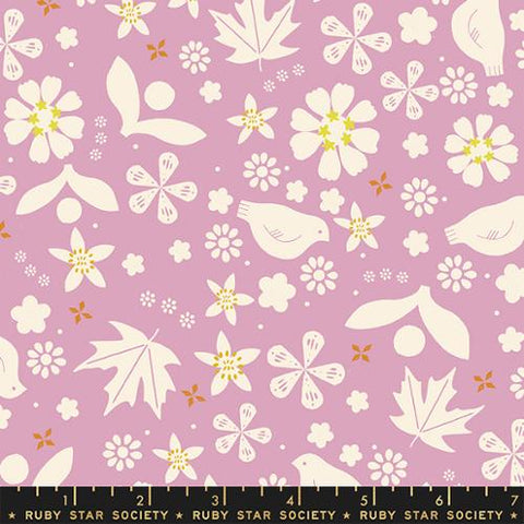 Pollinator in Lavender -- Sugar Maple by Alexia Abegg for Ruby Star Society -- Moda Fabric