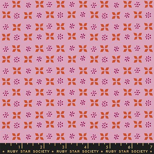 Geometric Block Print in Peony -- Sugar Maple by Alexia Abegg for Ruby Star Society -- Moda Fabric