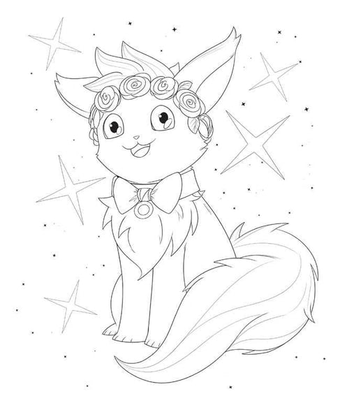 Magical Girl's Self-Care Coloring Book by Jacque Aye