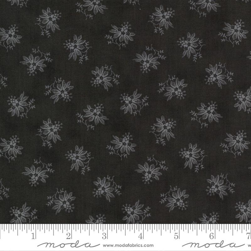 Florals Oil Grey -- Urban Farmhouse Gatherings II by Primitive Gatherings -- Moda Fabric