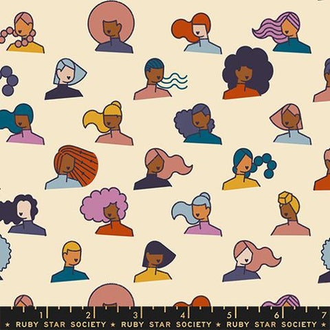 Ladies in Shell -- To And Fro Lets Go by Rashida Coleman-Hale for Ruby Star Society -- Moda Fabric