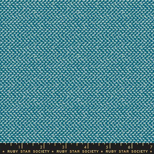 Tweedish in Teal - To And Fro Lets Go by Rashida Coleman-Hale for Ruby Star Society -- Moda Fabric