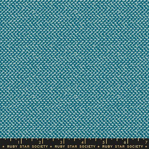 Tweedish in Teal - To And Fro Lets Go by Rashida Coleman-Hale for Ruby Star Society -- Moda Fabric
