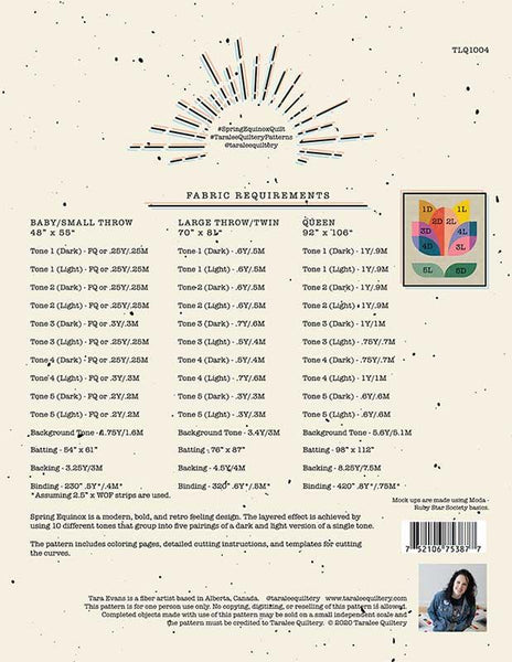 Spring Equinox Quilt Pattern -- Taralee Quiltery