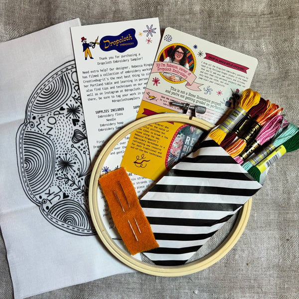 Disco Nap Embroidery Sampler