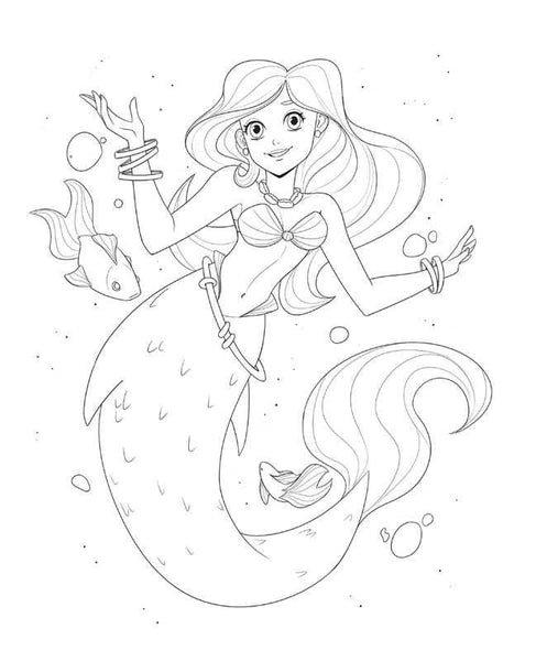 Magical Girl's Self-Care Coloring Book by Jacque Aye