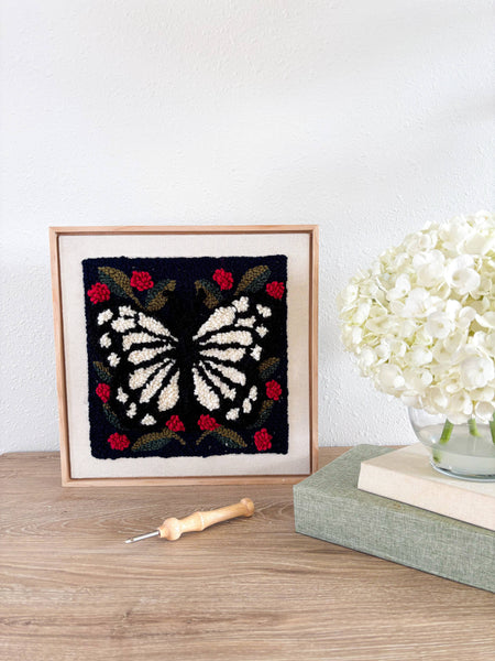 Spring Butterfly Punch Needle Frame Kit