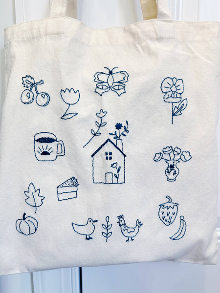 Farm House Stick and Stitch embroidery patterns