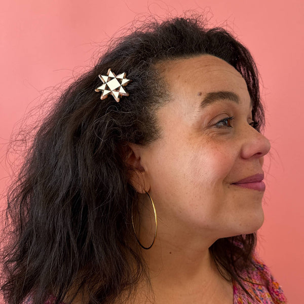 Quilt Star Hair Clip