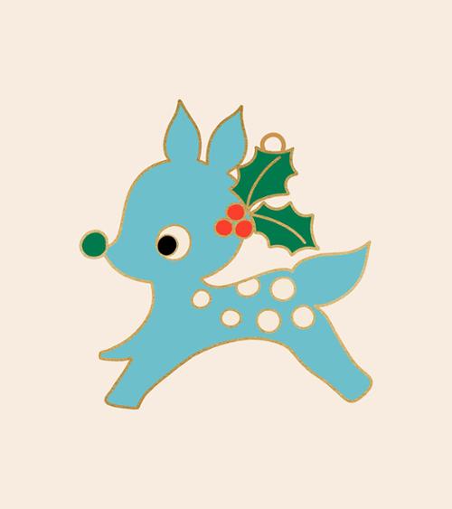 Little Deer Ornament --  Ruby Star Society