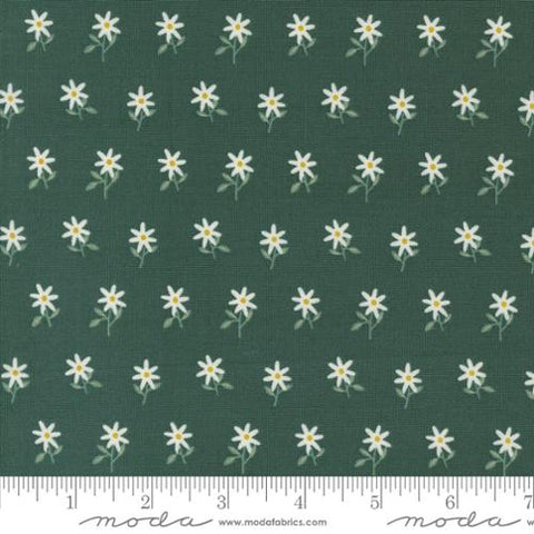 Wispy Flowers in Spruce -- Imaginary Flowers by Gingiber -- Moda Fabrics