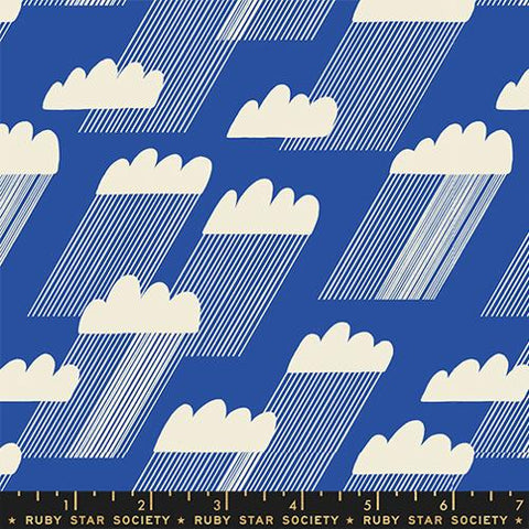Rainclouds in Blue Ribbon ---  Water by Ruby Star Society -- Moda Fabric