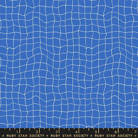 Pool Tiles in Royal Blue  ---  Water by Ruby Star Society -- Moda Fabric