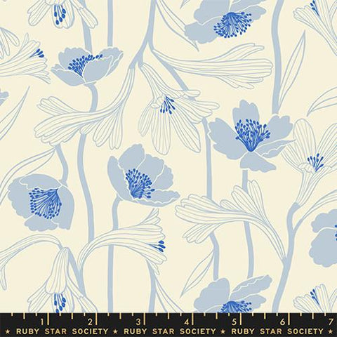 Water Flowers in Natural ---  Water by Ruby Star Society -- Moda Fabric