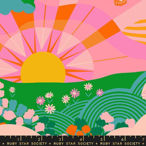 Hello Sunshine Landscape Scenery in June -- Rise & Shine by Melody Miller  for Ruby Star Society -- Moda Fabric