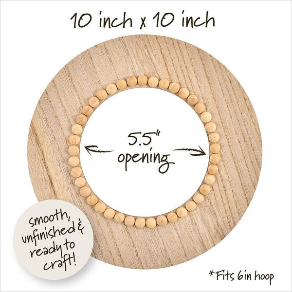Bucilla® Wood Embroidery Hoop Frame -  6” Beaded Circle