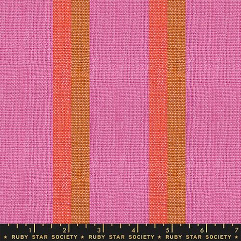 16" Jolie Toweling in Pink Apron Stripes -- Alexia Abegg
