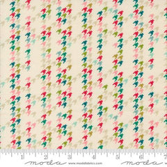 Houndstooth Party in Natural -- Cozy Wonderland --- Fancy That Design House for Moda Fabrics