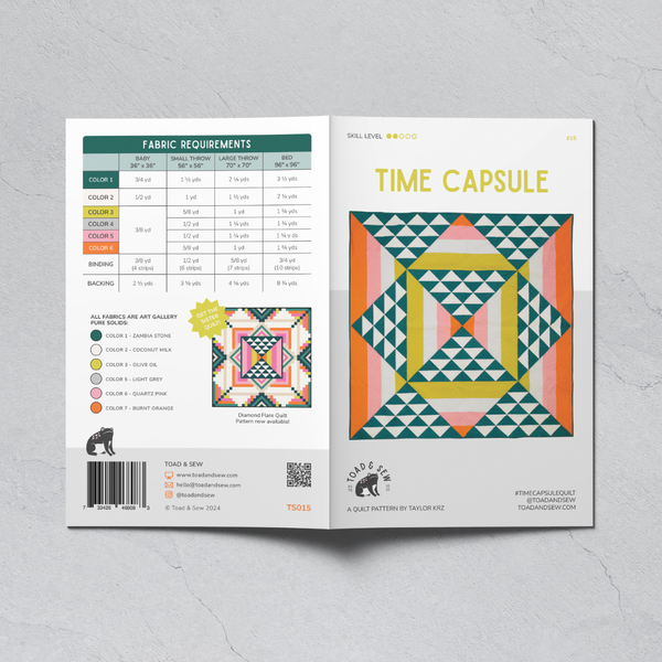 Time Capsule - Paper Pattern by Toad & Sew
