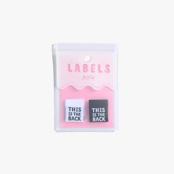This is The Back Woven Sewing Labels |