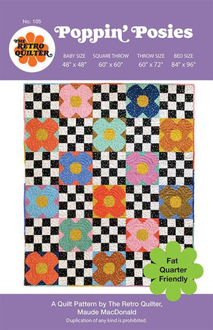 Poppin' Posies Pattern by The Retro Quilter