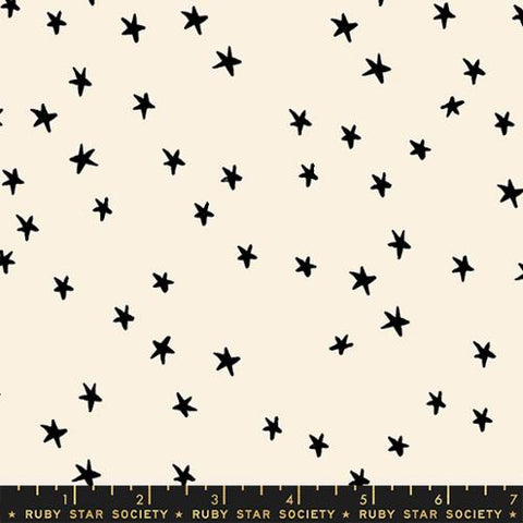 Black on Natural -- Starry by Alexia Abegg for Ruby Star Society -- Moda Fabric