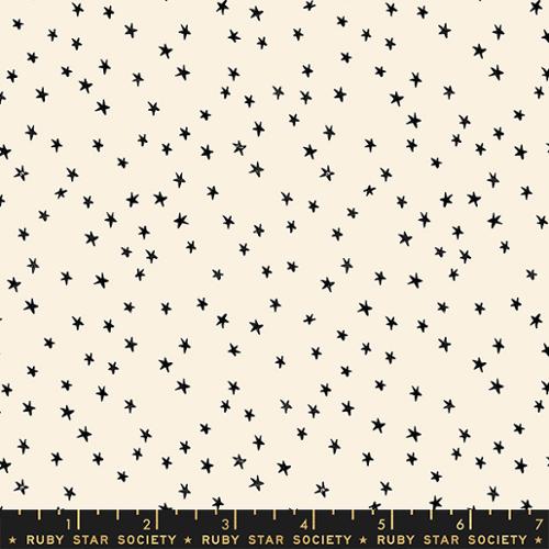 Mini Starry Black on Natural -- Starry by Alexia Abegg for Ruby Star Society -- Moda Fabric