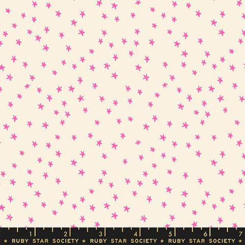 Mini Starry Neon Pink -- Starry by Alexia Abegg for Ruby Star Society -- Moda Fabric