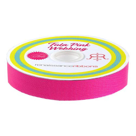 EverGlow Webbing 1" Cosmic/Pink  -- Renaissance Ribbons Inc