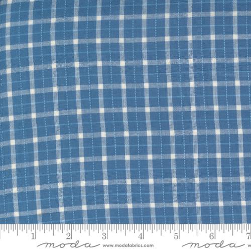 Denim Daisies Blue Jeans Plaid -- Fig Tree Co. -- Moda Fabrics