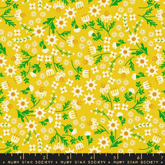 Inflorescence Florals in Golden Hour -- Favorite Flowers by Ruby Star Society -- Moda Fabric
