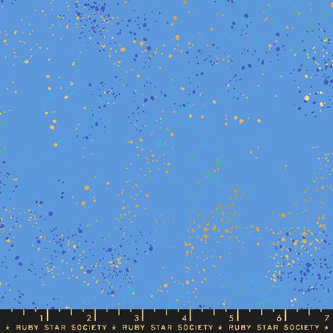 Speckled in Metallic Lindley Blue --Rashida Coleman Hale -- Ruby Star Society for Moda Fabrics