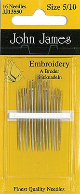 John James Embroidery/Crewel #5/10 Needles
