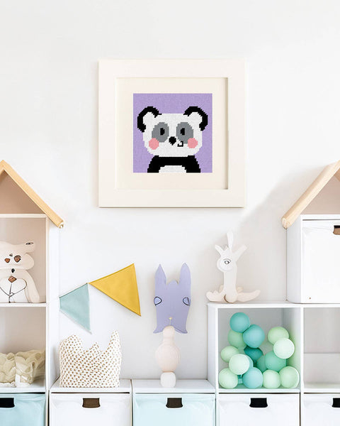 Pepper, the Panda - Needlepoint Kit for Kids