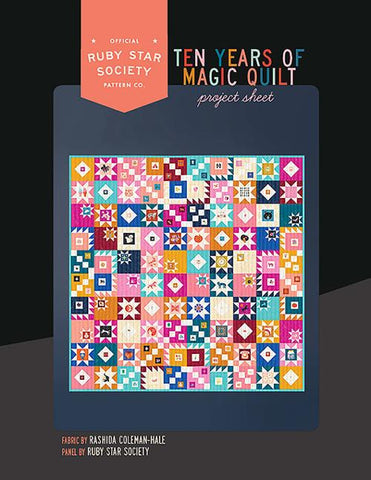 10 Years of Magic Quilt Project Sheet -- Ruby Star Society